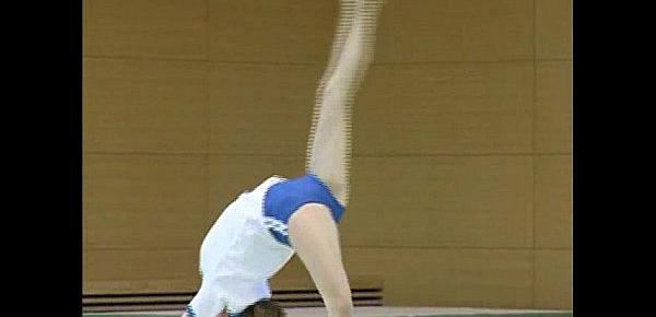  Claudia - Topless Gymnastics
